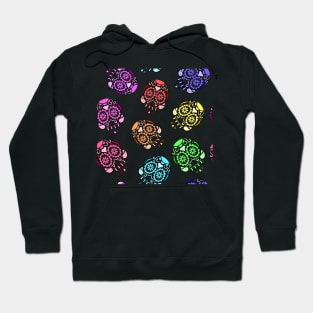 Rainbow Halloween Mexican Sugar Skulls Hoodie